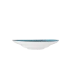 Dərin boşqab Wilmax Splash WL-667628/A, dairə, 500 ml, diametr 28.5 sm, farfor, mavi/ağ