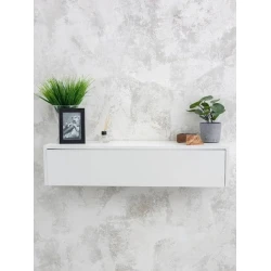 Консоль Art Mebel 13, ламинат, 17x71x30 см, белый Консоль Art Mebel 13, ламинат, 17x71x30 см, белый