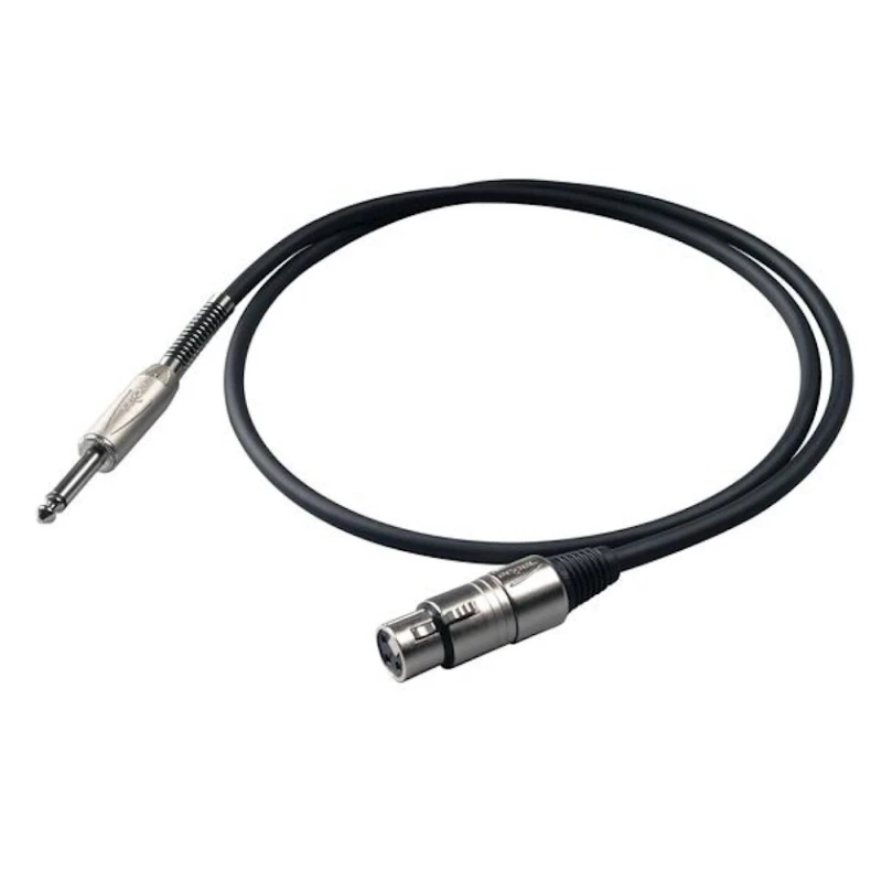 Alətlər üçün kabel Proel BULK200LU10, Jack-XLR, 10 m Alətlər üçün kabel Proel BULK200LU10, Jack-XLR, 10 m