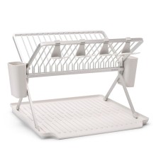 Quruducu boşqablar üçün Brabantia SinkSide, 51x42x33 sm, alüminium, açıq boz