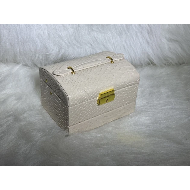 Органайзер с выдвижными ящиками Q-0145, бежевый, 16.5х12.7х11 см