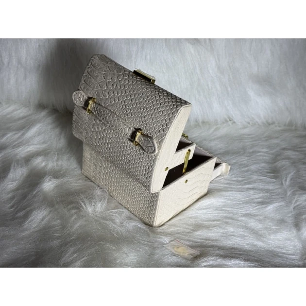 Органайзер с выдвижными ящиками Q-0145, бежевый, 16.5х12.7х11 см