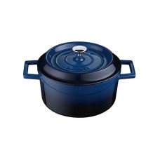 Qazan Lava Majolika, çuqun, göy, 28 sm, 6.71 l