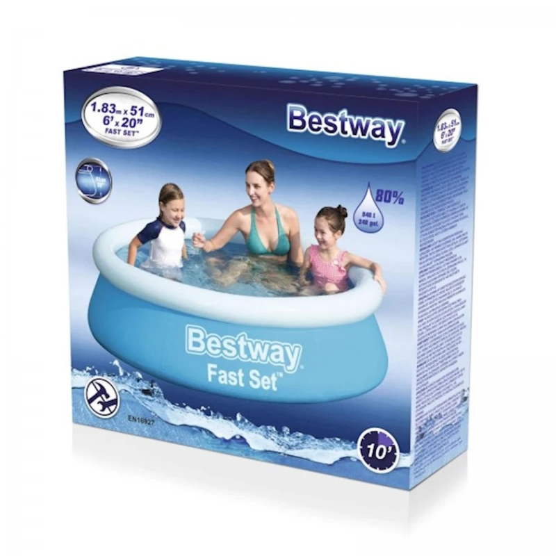 Надувной бассейн Bestway Fast Set 57392, 183х51 см