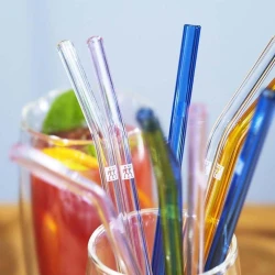 Набор трубочек с щеточкой с изогнутым наконечником Zwilling Sorrento, стекло, разноцветный, 23 см, 5 предметов