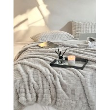 Yastıq üzlüklü dəst Luxe Cotton 000733, birnəfərlik, örtük 160 x230 sm, yastıq üzü 50x70 sm, boz
