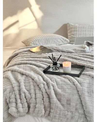 Yastıq üzlüklü dəst Luxe Cotton 000733, birnəfərlik, örtük 160 x230 sm, yastıq üzü 50x70 sm, boz