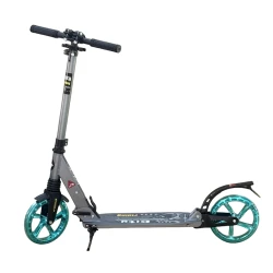 Детский самокат двухколесный LP610-1, 7-14 лет, серый