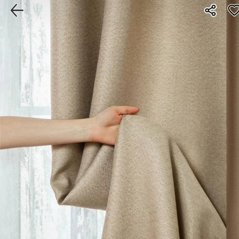 Шторы Eco-DECOR, 300х295 см, полотно, бежевый