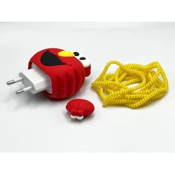 Şarj cihazı üçün çexol Div, silikon, qırmızı