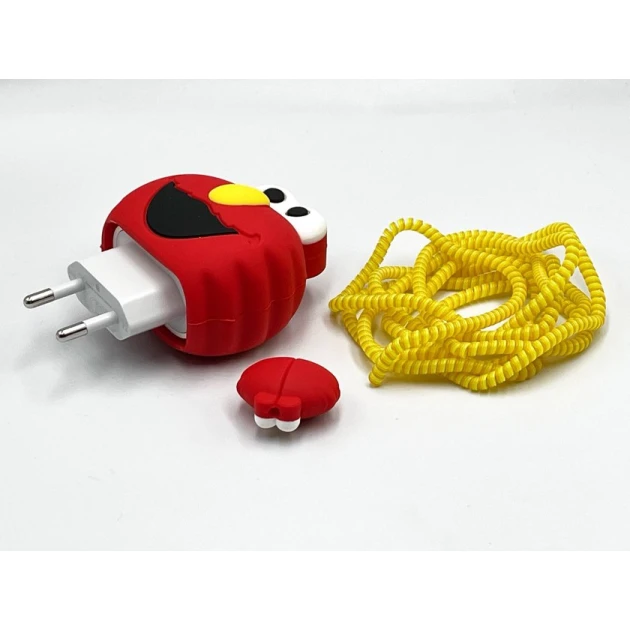 Şarj cihazı üçün çexol Div, silikon, qırmızı