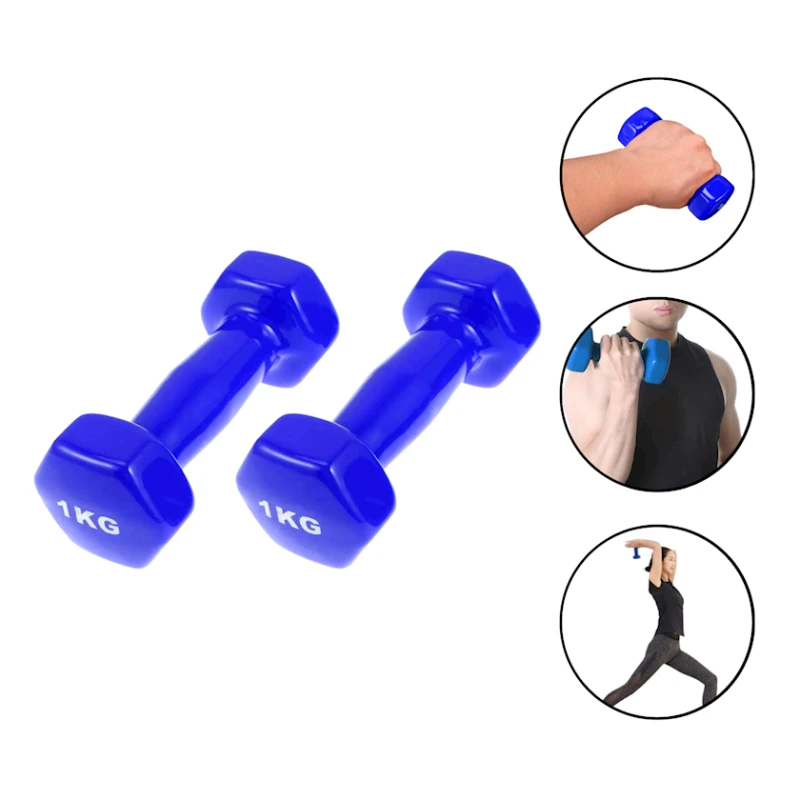 Набор гантелей Gymnic 1123, 1 x 1 кг, силикон, синий, 2 шт Набор гантелей Gymnic 1123, 1 x 1 кг, силикон, синий, 2 шт