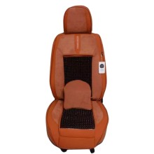 Oturacaq üçün çexol Avtostore muncuqlu, narıncı/coffe, letni-zimni - avto849