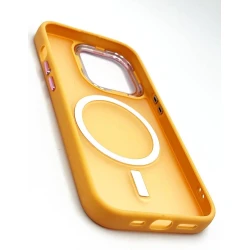 Çexol Magsafe Apple iPhone 14 Pro Max üçün, Narıncı