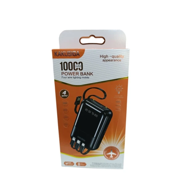Внешний аккумулятор Kakusiga 10000 mAh Black