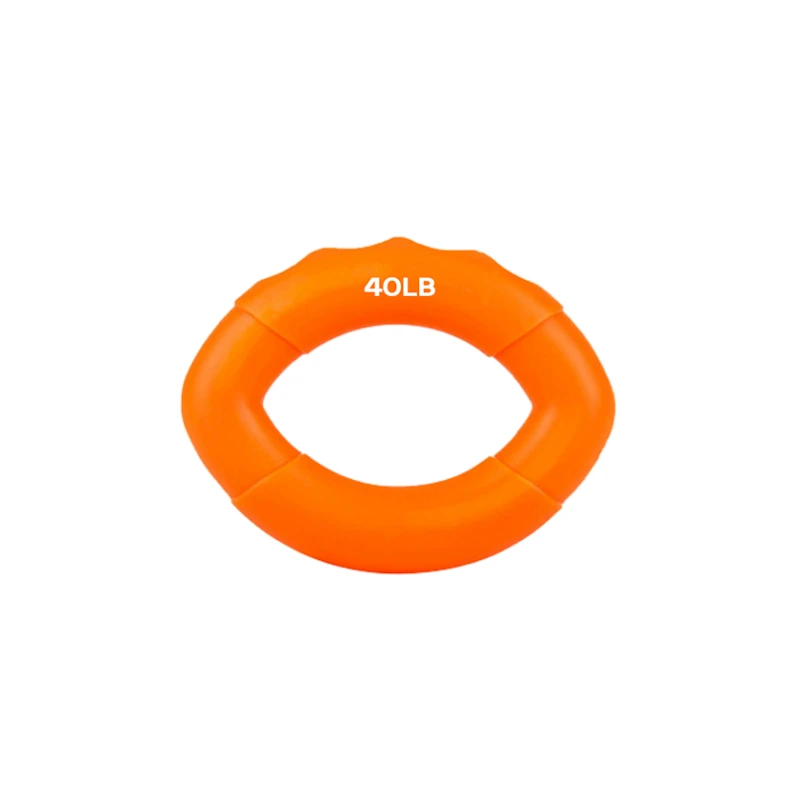 Кистевой эспандер Gymnic 1135 силикон, оранжевый, 10x7 см, 40 LB, 18 кг