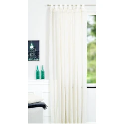 Тюль JYSK Holden, полиэстер, лента, 175х140 см, бежевый Тюль JYSK Holden, полиэстер, лента, 175х140 см, бежевый