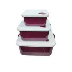 Набор контейнеров Bager BG460, 3 шт, красный Набор контейнеров Bager BG460, 3 шт, красный