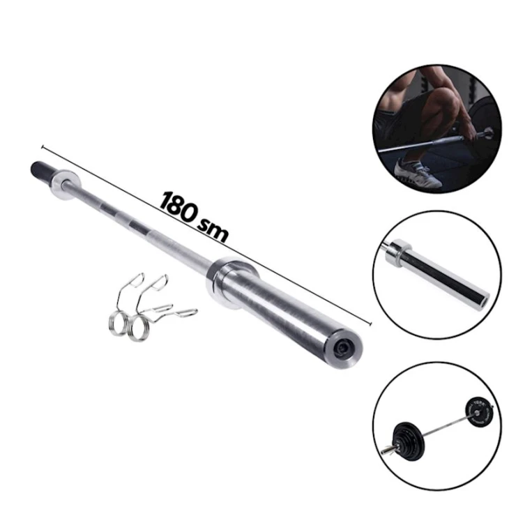 Гриф WS0098, хром, серебристый, 180х5 см