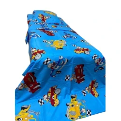 Yataq dəsti MiraNova CTS-703, mələfə 160х220 sm, yorğan üzü 160х220 sm, yastıq üzü 50x70 sm, birnəfərlik, pambıq, göy