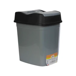 Мусорное ведро 6295, 5 л, 210x190x200 мм, серый