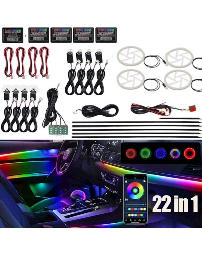 Universal avtomobil salonu işıqlandırması 22-si 1-də Universal Car Interior Ambient Light aftoban0933