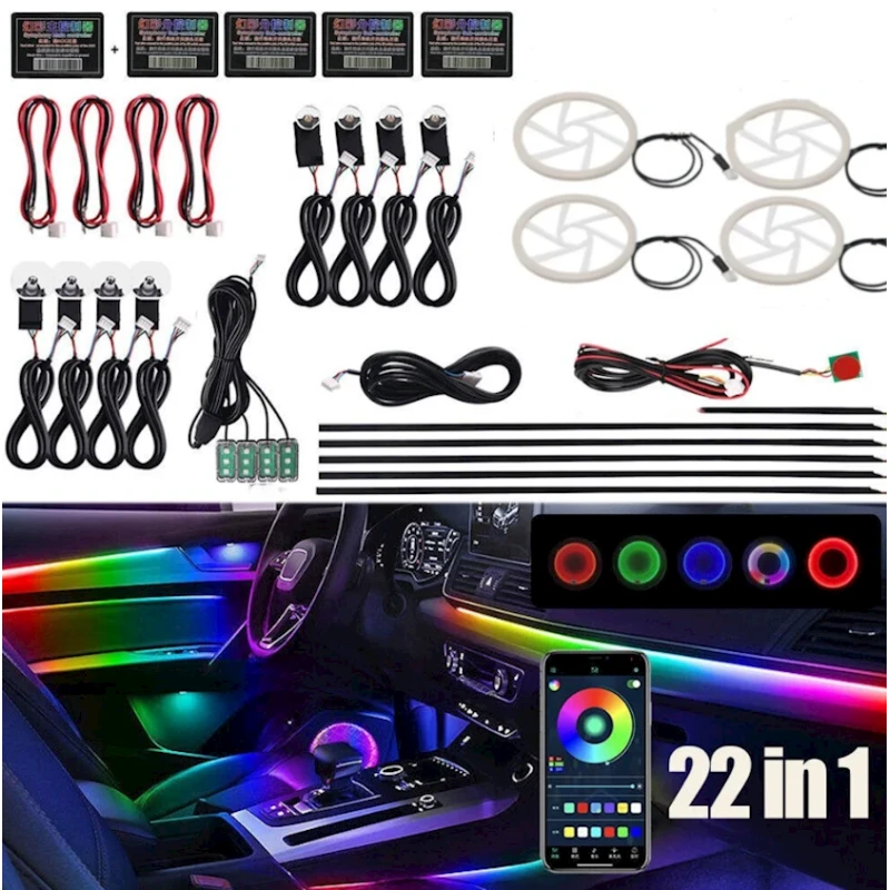 Universal avtomobil salonu işıqlandırması 22-si 1-də Universal Car Interior Ambient Light aftoban0933 Universal avtomobil salonu işıqlandırması 22-si 1-də Universal Car Interior Ambient Light aftoban0933
