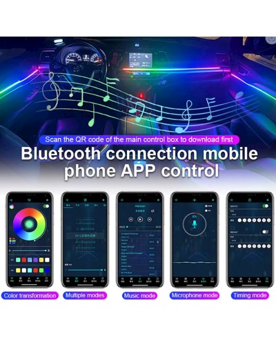 Universal avtomobil salonu işıqlandırması 22-si 1-də Universal Car Interior Ambient Light aftoban0933