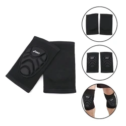 Спортивные наколенники Asics, универсальный, черный Спортивные наколенники Asics, универсальный, черный