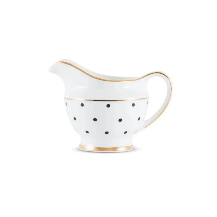 Молочник Gipfel Modern 3960, 240 мл, фарфор, белый/черный Молочник Gipfel Modern 3960, 240 мл, фарфор, белый/черный