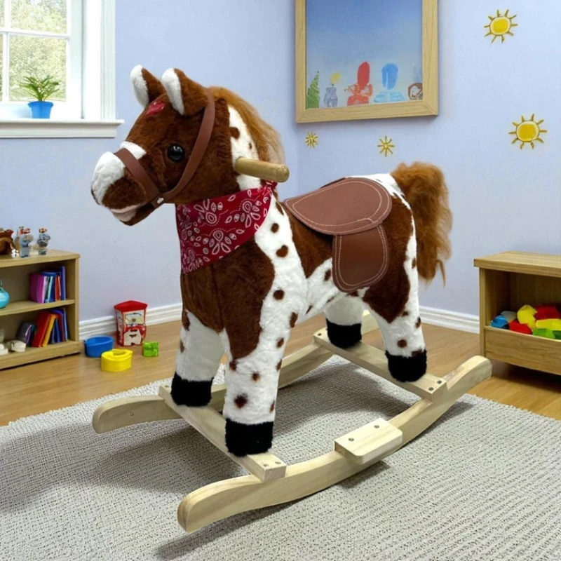 Лошадка-качалка TToys_0001, дерево, коричневая Лошадка-качалка TToys_0001, дерево, коричневая