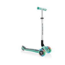 Samokat-kikbord Globber Primo Foldable Premium Lights, uşaqlar üçün, 3 yaşdan, maksimal çəki 50 kq, nanə rəngli