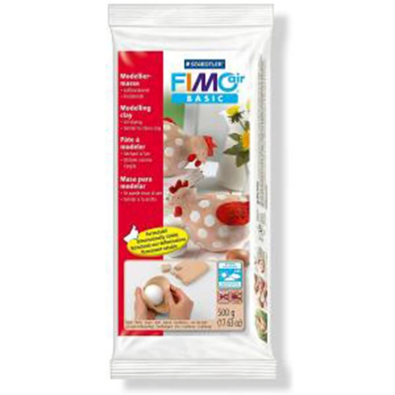 Самоотвердевающая глина Fimo Air Basic, 500г, телесная Самоотвердевающая глина Fimo Air Basic, 500г, телесная