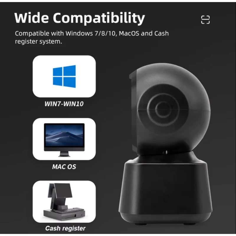 Сканер штрихкодов настольный 1D/2D