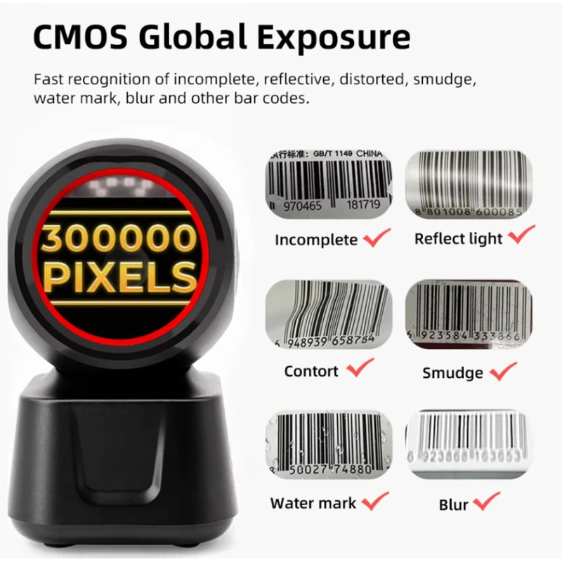 Сканер штрихкодов настольный 1D/2D