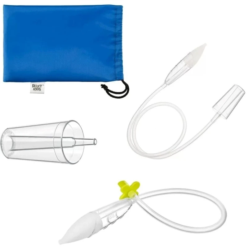 Burun aspiratoru Roxy Kids RND-27-116B, 2-si 1-də, tozsoran üçün adapter ilə, 0+