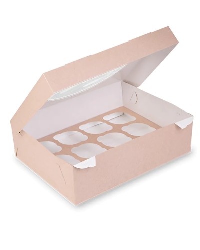 Muffin qutuları Loyal-2168830790, 100 əd, qəhvəyi