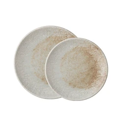Тарелка ID-Fine Mellow Lona, фарфор, серая, 30 см