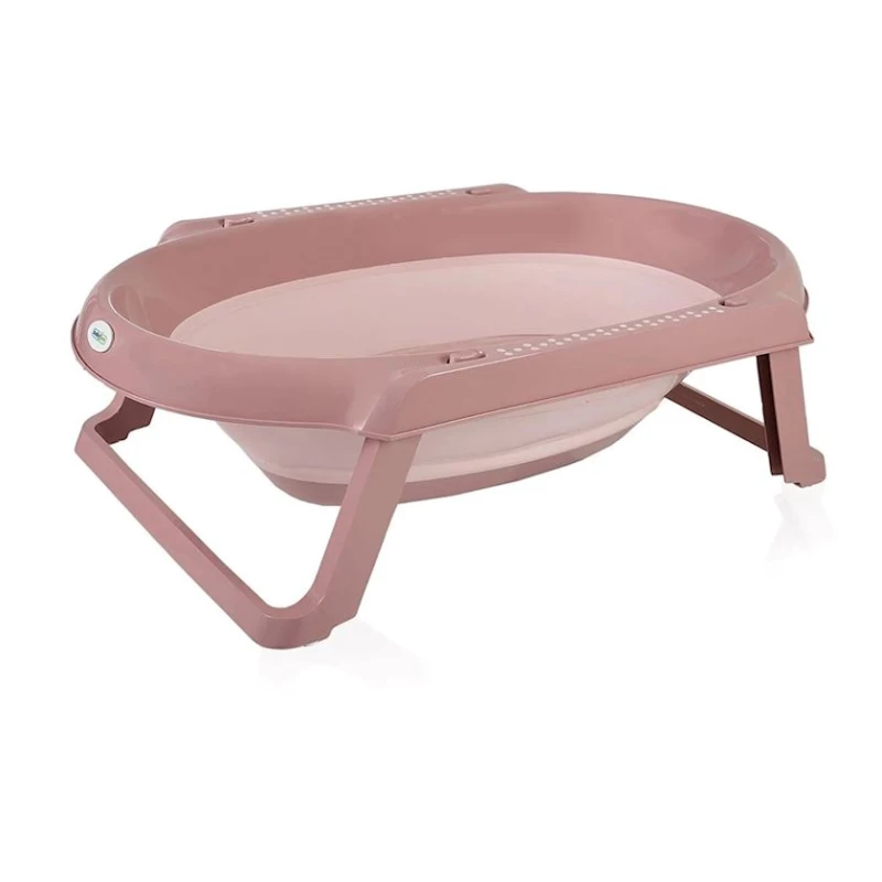 Складная детская ванночка Babyjem розовая
