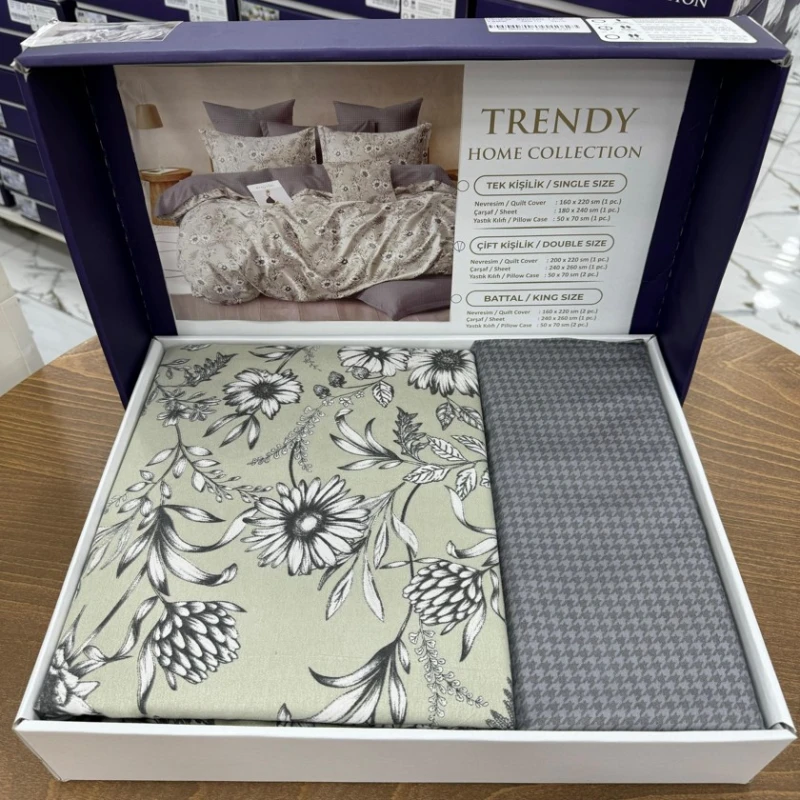 Комплект постельного белья MiraNova SF-601, односпальный, бежевый, пододеяльник 160x220 см, простыня 180x240 см, наволочка 50x70 см/1 шт