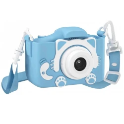 Детский фотоаппарат Котик, голубой, 8x5x6 см Детский фотоаппарат Котик, голубой, 8x5x6 см