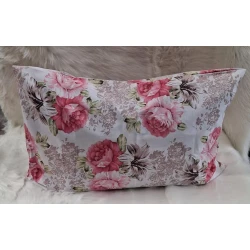 Наволочка MM Teksil MM.19, 50x70 см, хлопок, розовая/белая