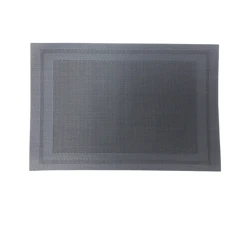 Süfrə xalçası, düzbucaq, həsir, boz, 45x30 sm