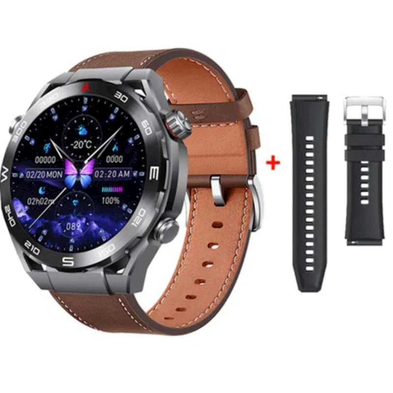 Смарт часы Smart Watch HK5 Hero Black Brown 2 strap Смарт часы Smart Watch HK5 Hero Black Brown 2 strap