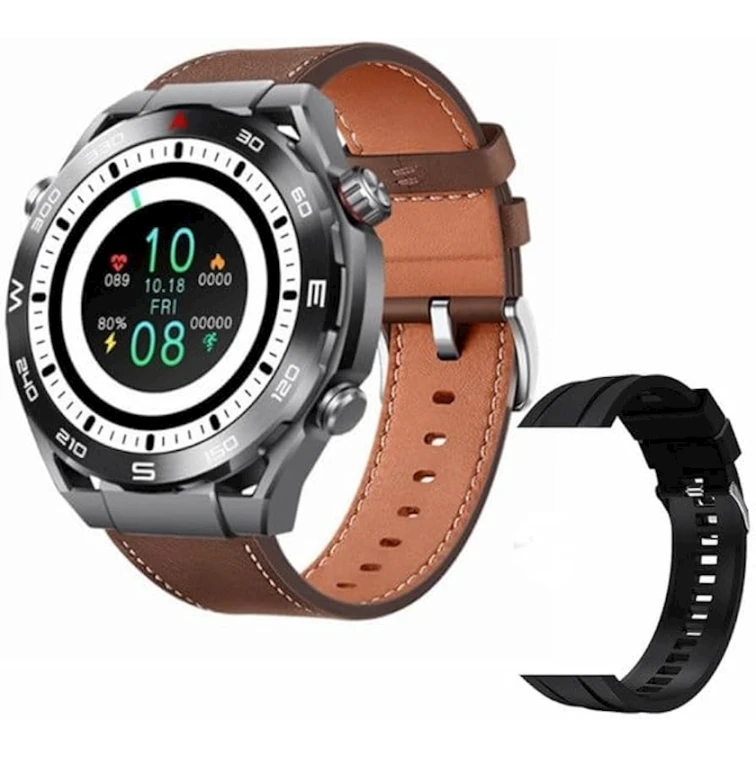 Смарт часы Smart Watch HK5 Hero Black Brown 2 strap Смарт часы Smart Watch HK5 Hero Black Brown 2 strap