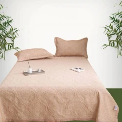 Набор с наволочкой Narlı 000787, покрывало 160x230 см, наволочки 1 шт x 50х70 см, односпальный, розовый