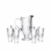 Питьевой набор 6921-707 графин + 6 стаканов, 1.8 л, прозрачный
