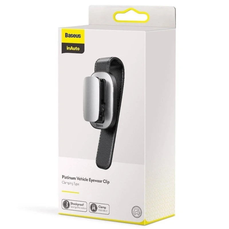 Автомобильный держатель для очков Baseus Platinum Silver (ACYJN-B0S) Автомобильный держатель для очков Baseus Platinum Silver (ACYJN-B0S)