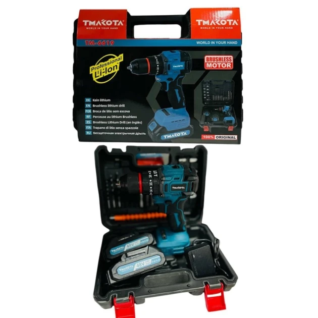 Аккумуляторная дрель Makota TM6619_S60A