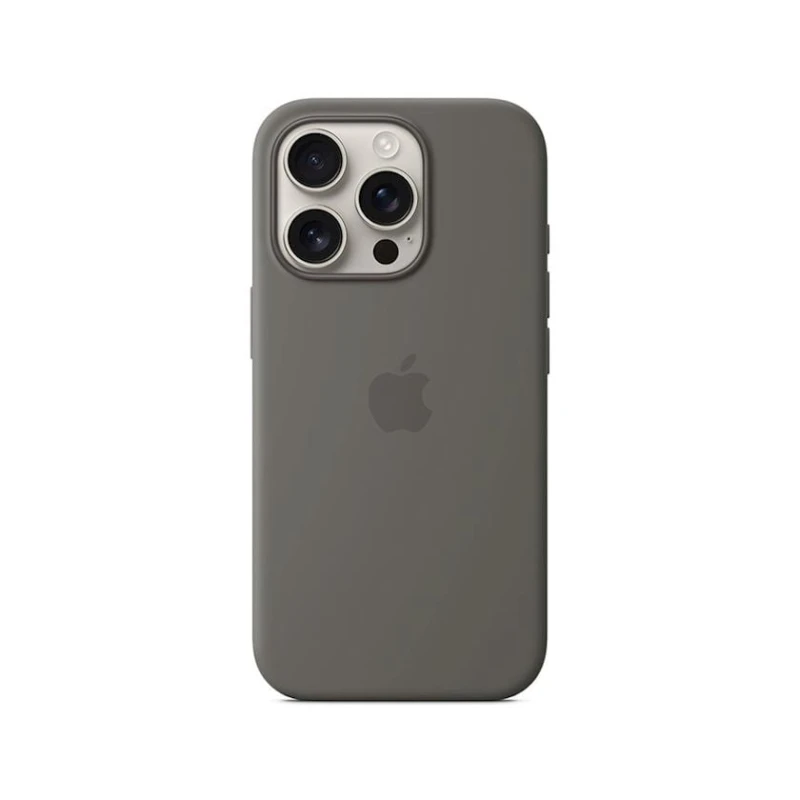 Чехол Apple Silicone Case with MagSafe для iPhone 16 Pro Stone Gray Чехол Apple Silicone Case with MagSafe для iPhone 16 Pro Stone Gray